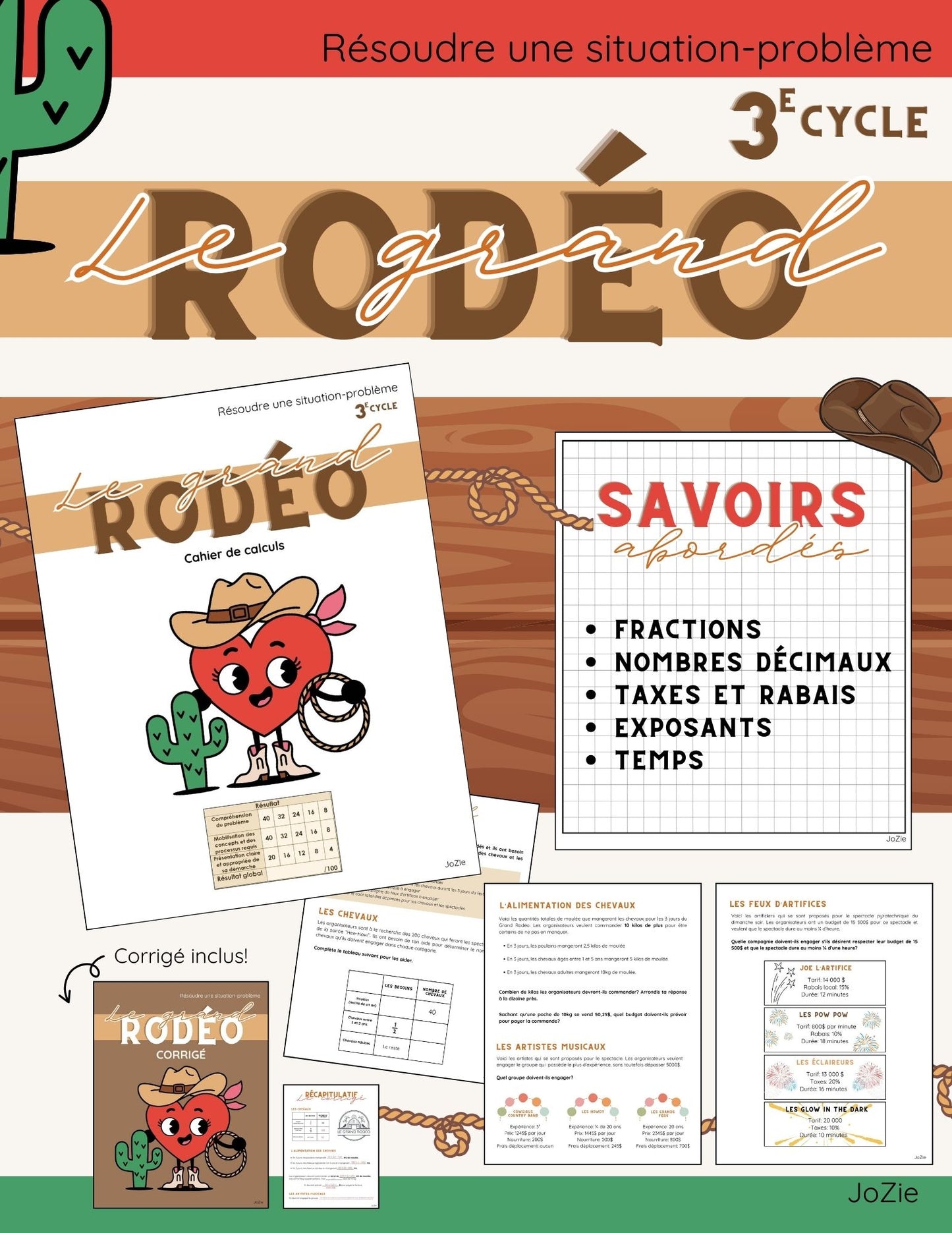 Résoudre 3e cycle- Le grand Rodéo