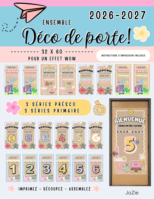 Banderoles de porte - primaire